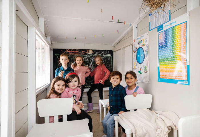 Kids In Classroom At Cubby Cafe